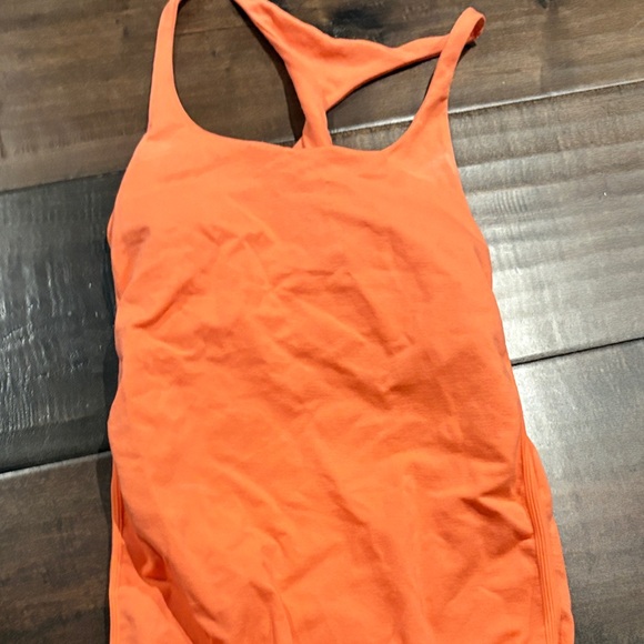 bebe Orange Racerback Tank Top - Picture 1 of 1